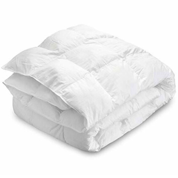 Cotton Sateen Queen Comforter 300 Thread Count Swiss Dot Design White Soft NEW - Picture 3 of 6